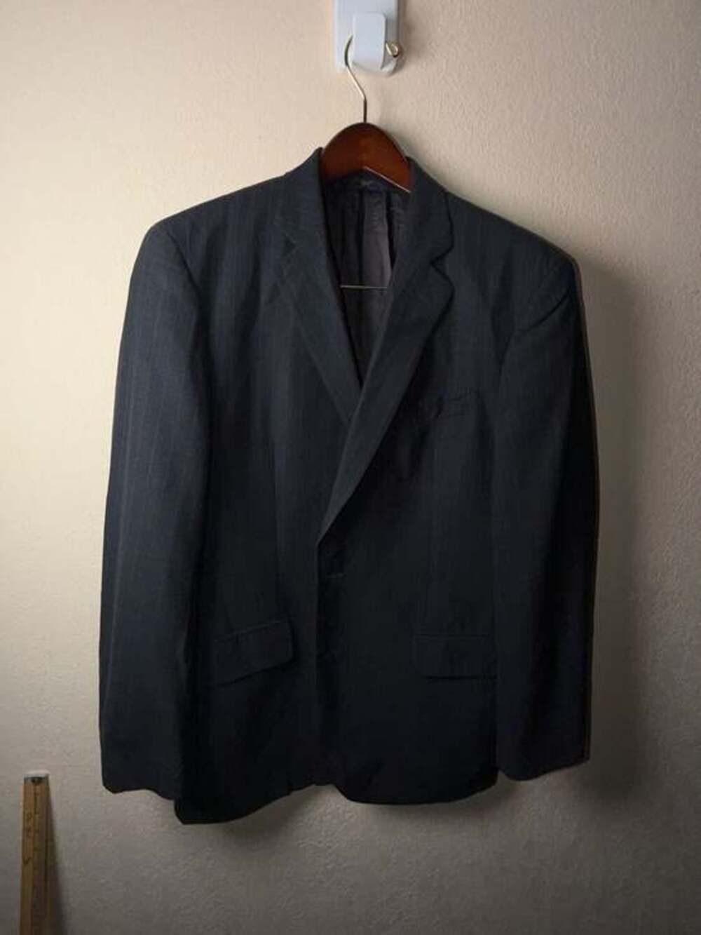 Brooks Brothers 346 Navy Pinstripe Wool Stretch Blazer‎ Jacket 40R